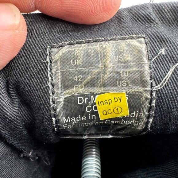 Dr. Martens Combs Poly Casual Boots Black Extra Tough Rubbery M 9 W 10 (READ) - Picture 10 of 10